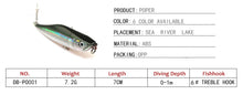 Load image into Gallery viewer, Popper Fishing Lure