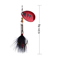 Load image into Gallery viewer, Sequin Trout Spoon With Feather Hooks